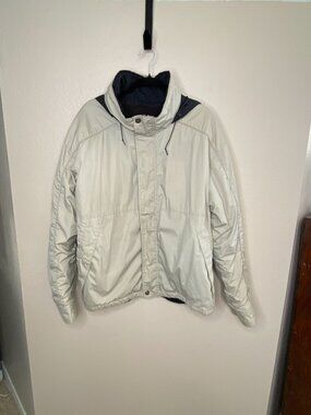 Pacific Trail Mens XL Beige Insulated Hooded Jacket Polyester Blend Lightweight